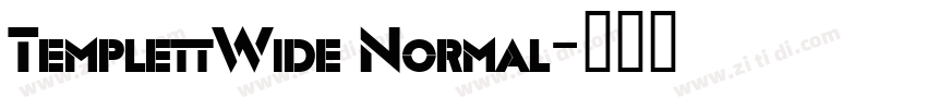 TemplettWide Normal字体转换